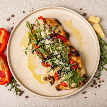 Піцетта з печенем перцем та соусом тонато